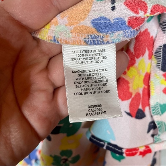 Halogen Atlantic Pacific Floral Midi Dress Xsmall - Picture 6 of 7